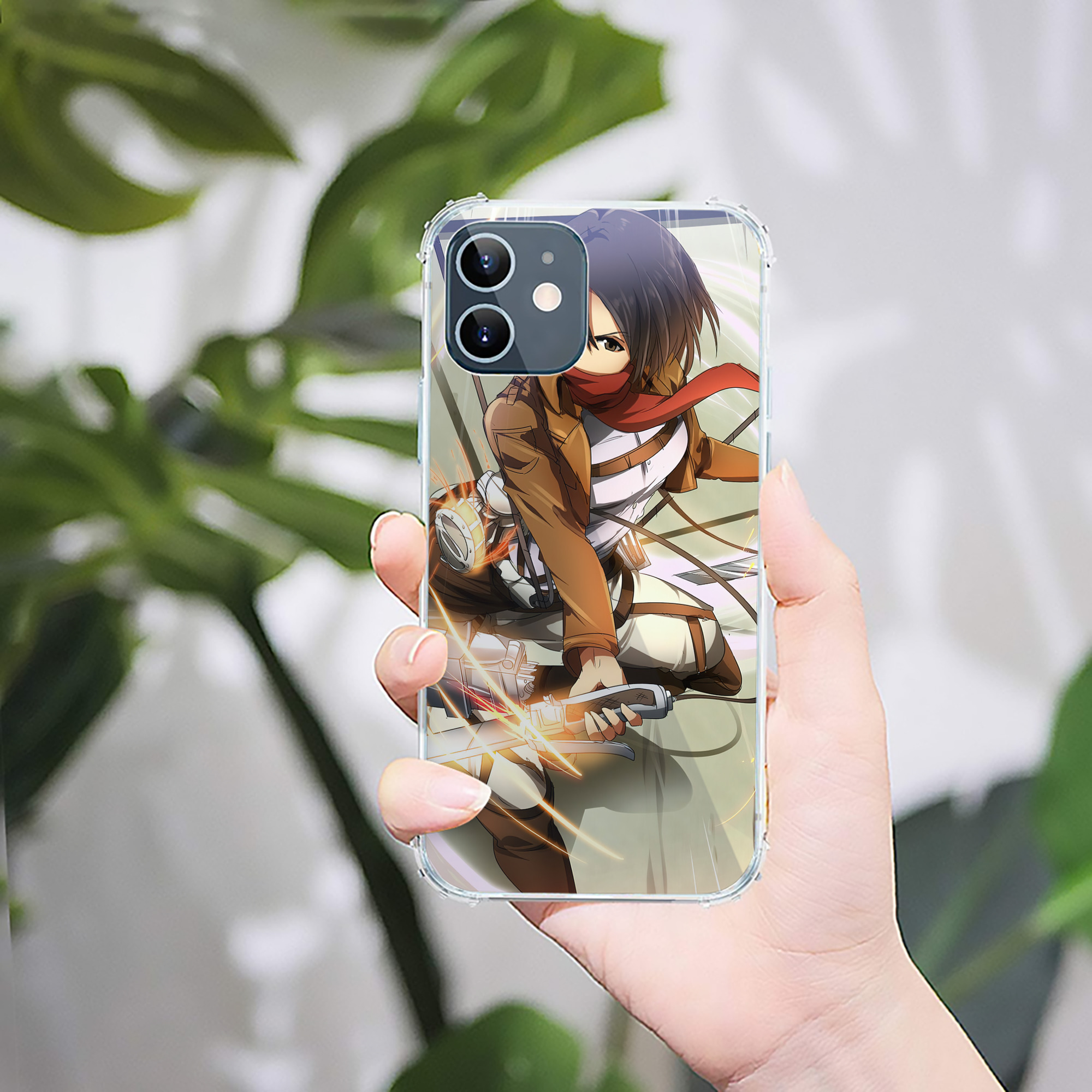 （画像用） 進撃の巨人 Attack on Titan 【iPhone 12シリーズ対応】透明スマホケース（クリアソフトケース）